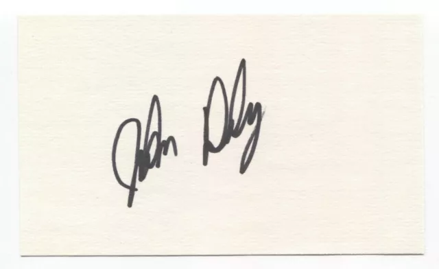 John Daly Signed 3x5 Index Card Autographed Vintage Signature Golf