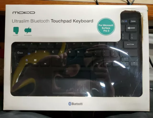 NOS MOKO Ultraslim BLUETOOTH Touchpad KEYBOARD  FOR MICROSOFT SURFACE PRO 3