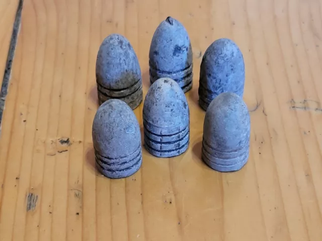 Antique Lead Minie Bullets , War 1853-1856