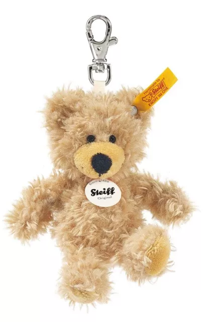 Steiff 'Charly' Teddy Bear Keyring collectable soft toy keychain - 12cm - 111884