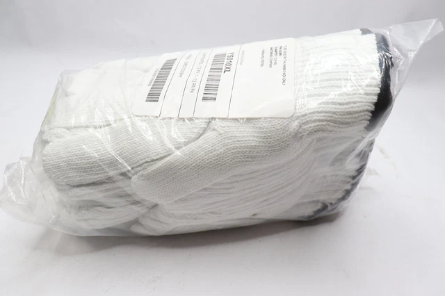 (12-Pair) Polyester String Knit Gloves Y5010XL