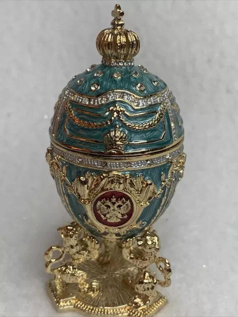 New  Easter Imperial Egg Lions Russian Faberge Traditions Akm St-Petersburg