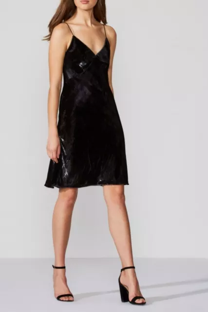 Designer BAILEY 44 Women's $269 Love in the Dungeon Metallic Velvet Dress L