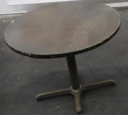 Restaurant Equipment 36" TABLE TOP WITH BASE Brown Formica 30" tall