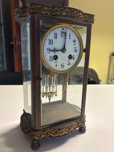 Orologio da Parete Vintage/Orologio a Pendolo con Quarzo Creativo/Muto No Tick/Alimentato a Batteria, Adatto per Soggiorno, Camera da Letto, Regalo (24 × 59 cm
