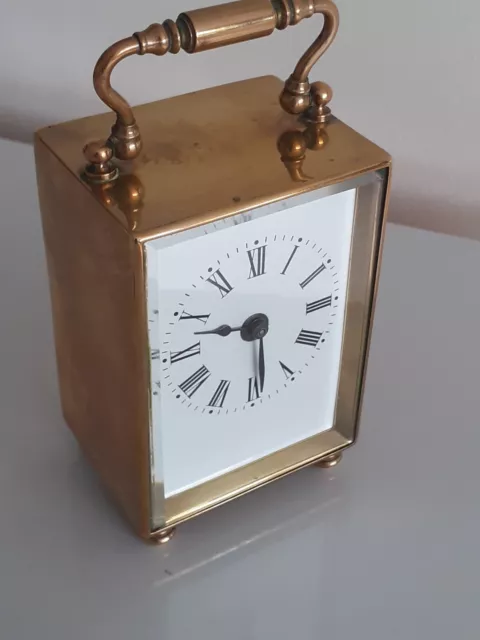 Unusual One  Piece Cased, Antique 8 Day Carriage Clock.with Platform Movement.