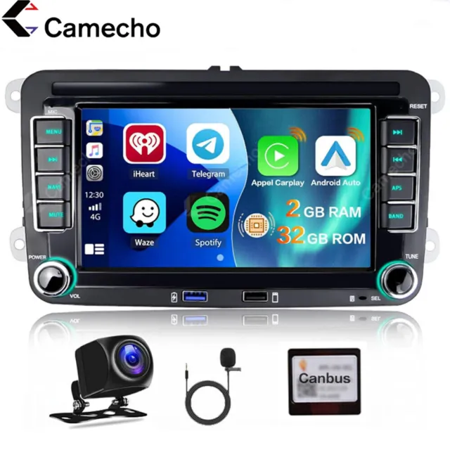 Android 13 Apple Carplay Autoradio GPS NAVI für VW GOLF 5 6 Passat Touran Kamera