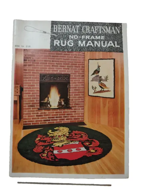 Manual de alfombra Bernat Craftsman sin marco de 1964 elaboración creativa ideas oportunas