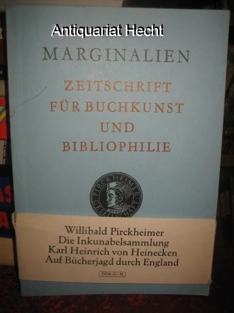 Marginalien 81/1981. Zeitschrift für Buchkunst und Bibliophilie (bis 1968: Blätt