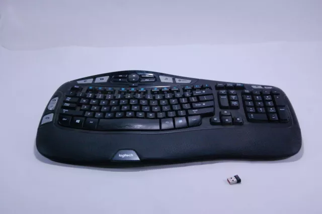 Logitech K350 Clavier sans Fil pour PC Noir Conception Ergonomique / USB