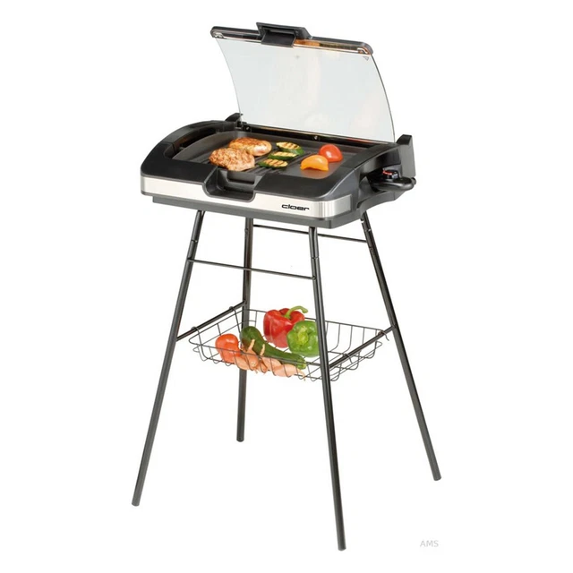 Cloer 6720 Party-/Barbequegrill, Aluminium, MicroGrip Technologie