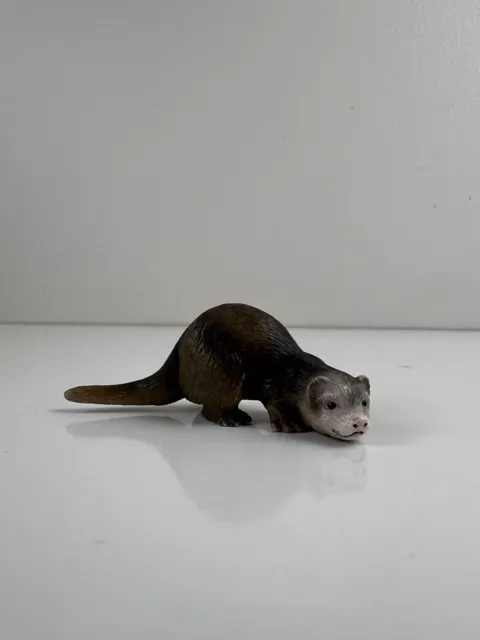 2005 SCHLEICH FERRET ANIMAL FIGURE 2.5" RARE Realistic Collectible Toy Figurine