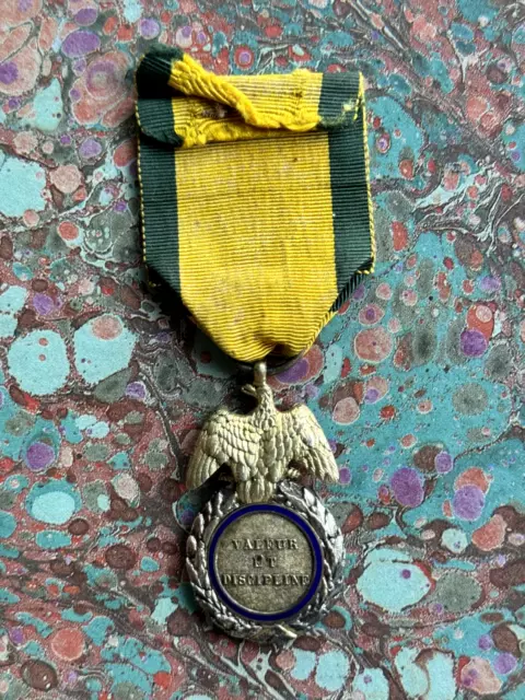France Médaille Militaire 2Ème Type En Vermeil Argent Et Émail Second Empire 3