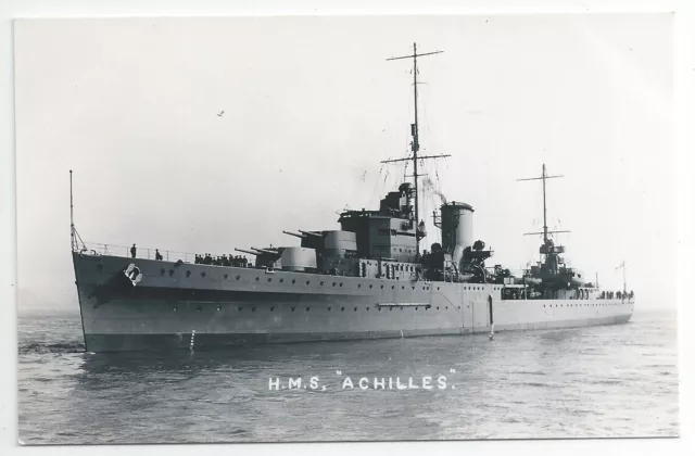 HMS ACHILLES Leander class Light Cruiser Royal Navy RP PC