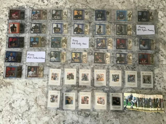 1998 SP Authentic Near Complete Set NO Peyton Manning Randy Moss Charles Woodson