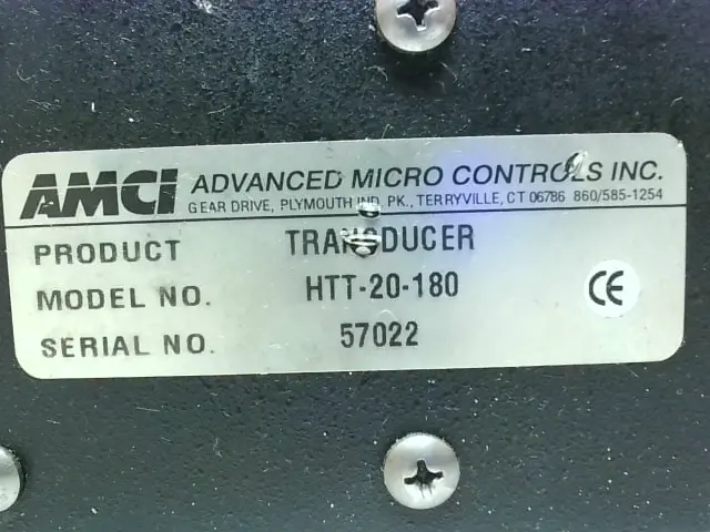 AMCI HTT-20-180 Bürstenlosen 180 Drehen Drehmelder Transducer- Gebraucht
