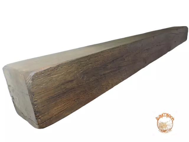 Barn Wood, Fireplace Mantel Shelf, Rustic, Salvage, Reclaimed floating, 8x8x48''