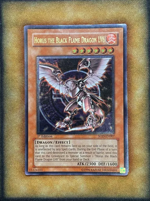 YUGIOH PSA 9 Horus the Black Flame Dragon Lv8 Ultimate Rare 1st Edition  $2,000.00 - PicClick