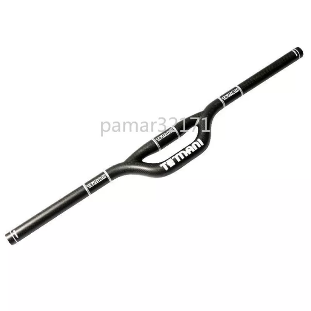 3K Carbon Fiber MTB Bike Handlebar Folding Bike Riser Bar Handlebars 25.4/31.8mm