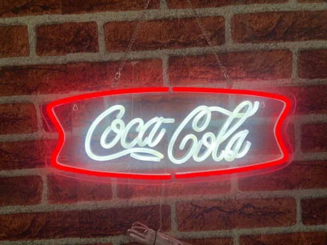 Custom 17"x8" for New Coca Cola Neon Signs LED Neon Light Sign Shipping from US