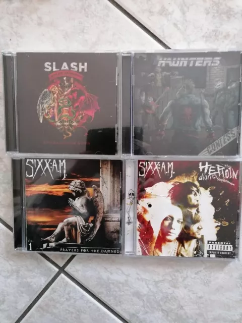 Lot De 4 Cd's Slash/Haunters/Sixx A.m