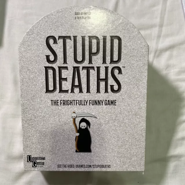 Stupid Deaths Frightfully Funny Board Card Game University Games