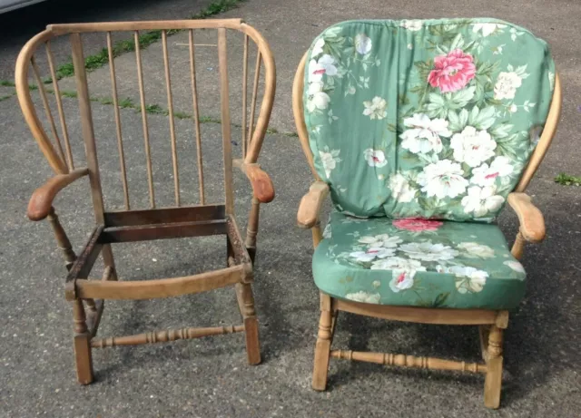 Project Pair High-Backed Armchair Vintage Retro Lounge Furniture Restoration