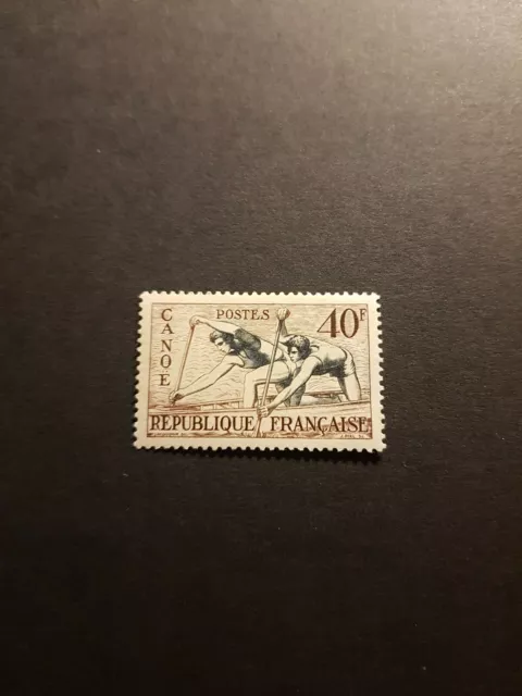 Briefmarke Frankreich Olympische Spiele Kanu Sport N°963 Neu Mlh 1953