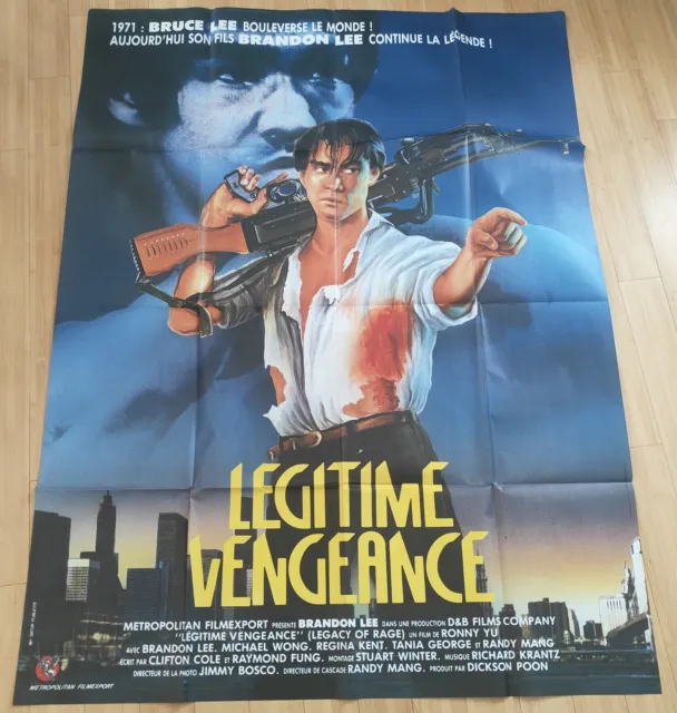 Affiche Cinema 120x160 brandon Lee légitime vengeance