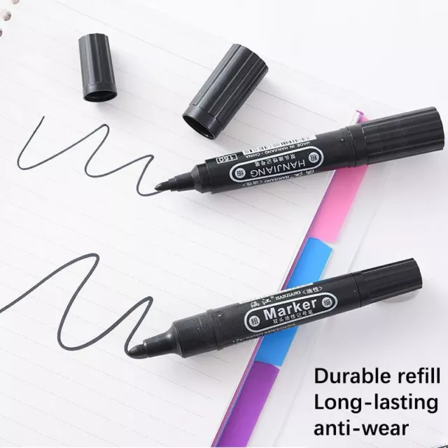 Large Double-head Marker Pen Waterproof Marker Pen School Stationery Supplies