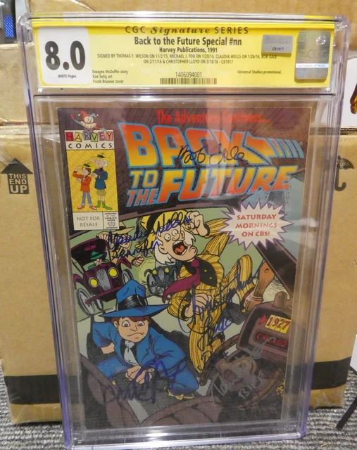 Harvey comics Back To the future special 1 CGC signed cast 8.0 Michael J Fox