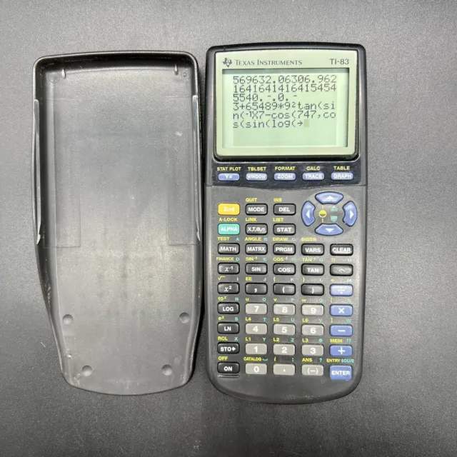 Texas Instruments TI-83 Graphing Calculator with Cover Tested Works