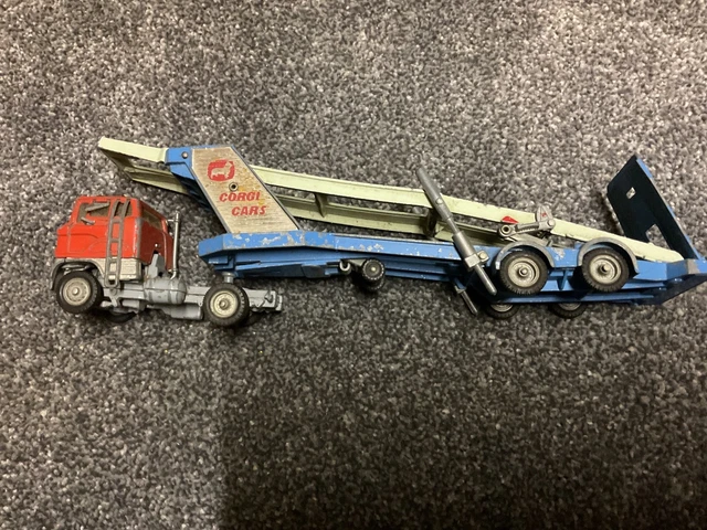 VEHICULE 1/43 CAMION Ford Porte Voitures Corgi Major Toys Transporteur