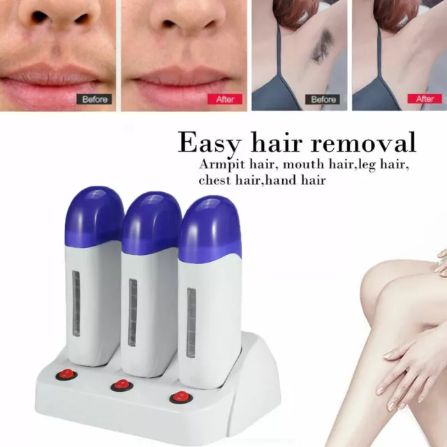 Dispositivo in cera per 1/2/3 cartucce di cera waxing scaldacera wax heater depilazione DE