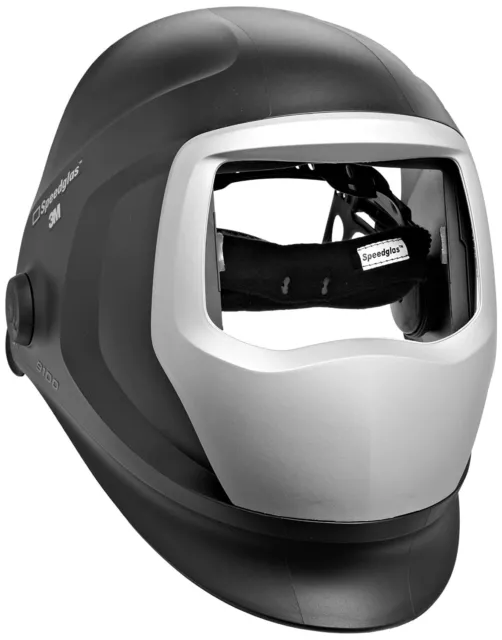 3M 06-0300-51SW Speedglas 9100 Welding Helmet, Sidewindows Headband Silver Panel