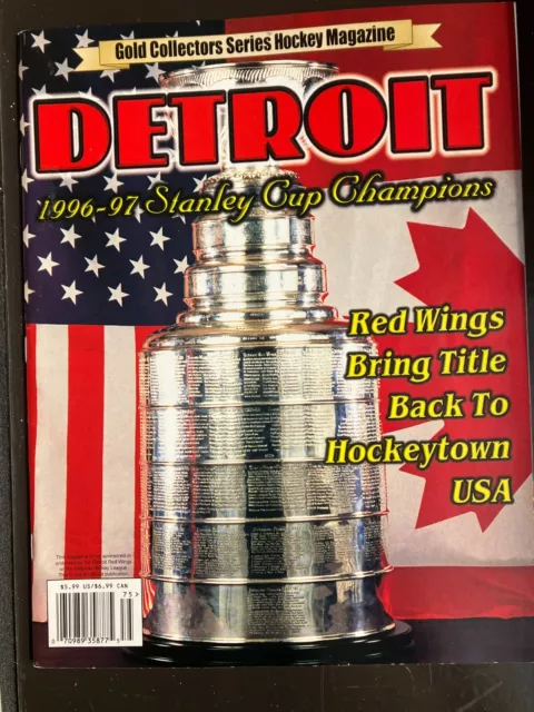 1997 Gold Collectors Series Hockey Magazine Detroit Red Wings Stanley Cup Champs