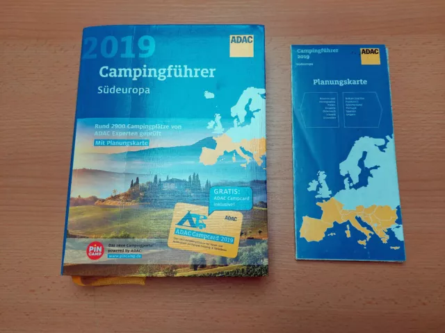 ADAC Campingführer Südeuropa 2019 und Planungskarte