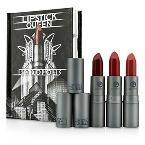 Juego de biblioteca de lápiz labial Queen Liptropolis, 3 unidades