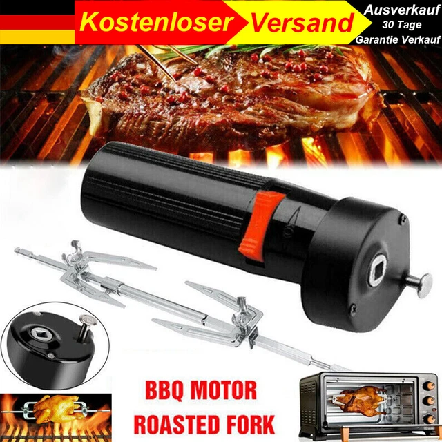1.5V Elektrischer Grillspieß Grillmotor Set Drehspieß Grill Rotisserie BBQ Spieß
