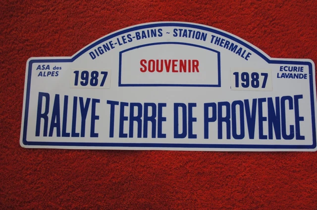 Plaque Publicitaire Ancienne – Rallye Du Roussillon 1982 – Automobile – Années 80