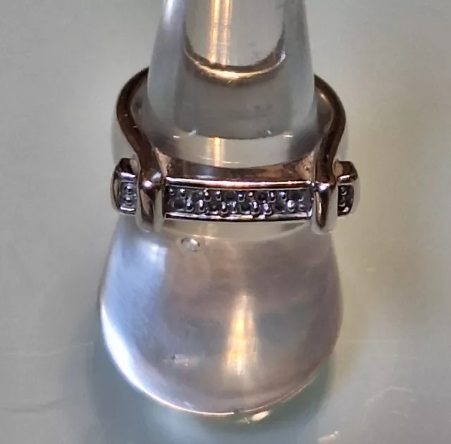 Original Swarovski Bandring Ring Kristalle Silber Rhodiniert Gr. 55