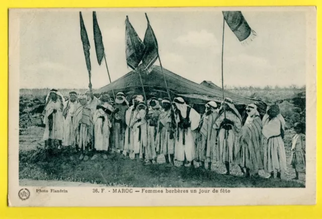 cpa photo Flandrin, CASABLANCA MOROCCO Women Berbers on a holiday