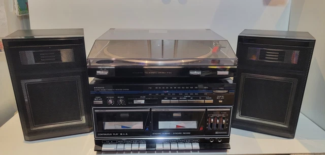 Sanyo Vintage Stereo System M#DCX W10 Working! Very Nice! Sanyo Vintage Stereo System M#DCX W10 Working! Very Nice!