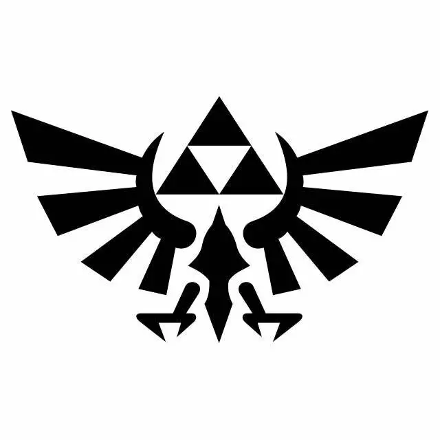Legend of Zelda Hyrule Crest Triforce Sticker