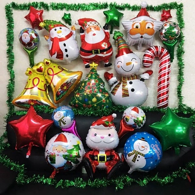 Christmas tree Santa Claus Snowman Xmas Foil Balloon Merry Christmas Party Decor