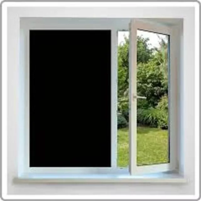 36" X 24 Ft Roll Black Film Privacy For Office,Bath,Glass Door,Stores,Schools