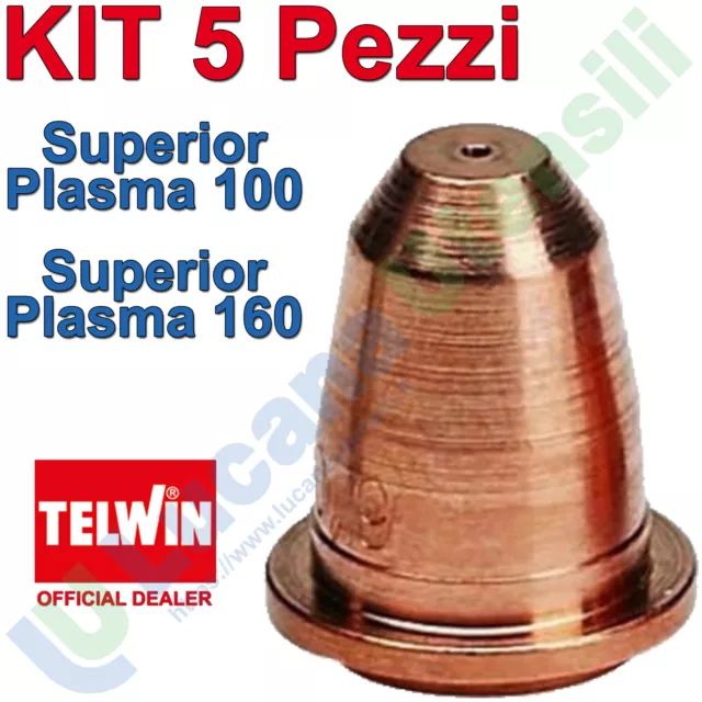 Kit 5 pz Ugelli per Torcia Plasma PX - PX A Ricambio TELWIN Originale 45A 65A 85