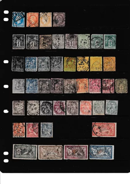 Huge collection of French +Colonies vintage stamps 500+ different - see 12 scans