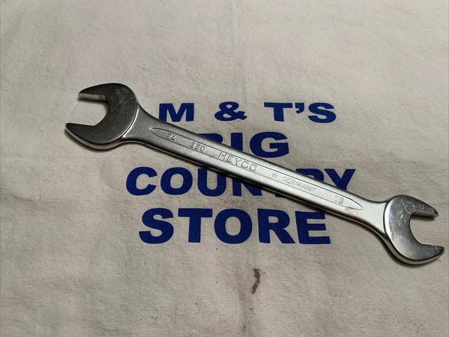 Vintage HEYCO 350 W GERMANY Open End Wrench 19mm x 24mm