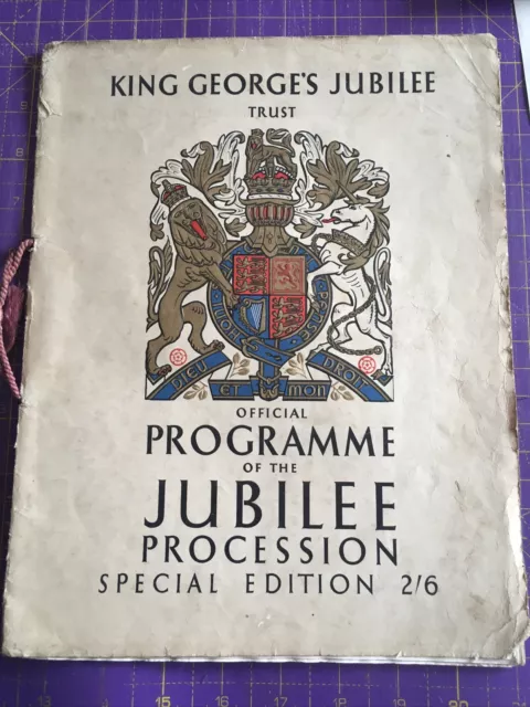 Official Programme Jubilee Procession for King George V's Silver Jubilee 1935